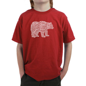 Bear Species - Boy's Word Art T-Shirt