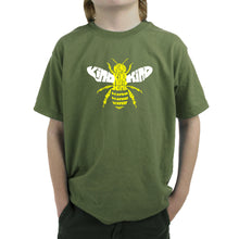 Load image into Gallery viewer, Bee Kind  - Boy&#39;s Word Art T-Shirt