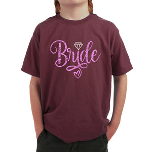 Boy's Word Art T-shirt - Bride