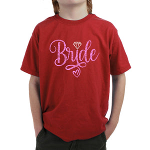 Boy's Word Art T-shirt - Bride