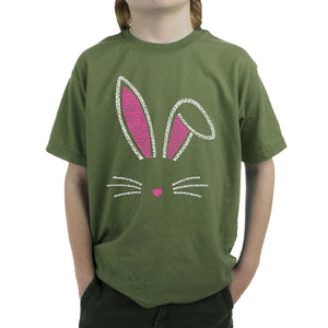 Bunny Ears  - Boy's Word Art T-Shirt