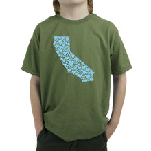 Load image into Gallery viewer, California Hearts  - Boy&#39;s Word Art T-Shirt