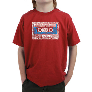 80s One Hit Wonders  - Boy's Word Art T-Shirt