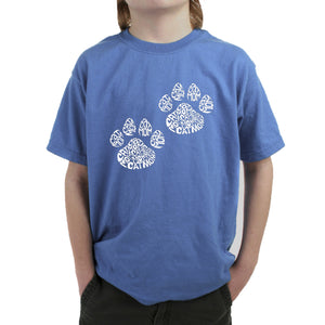 Cat Mom - Boy's Word Art T-Shirt