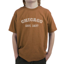 Load image into Gallery viewer, Chicago 1837 - Boy&#39;s Word Art T-Shirt
