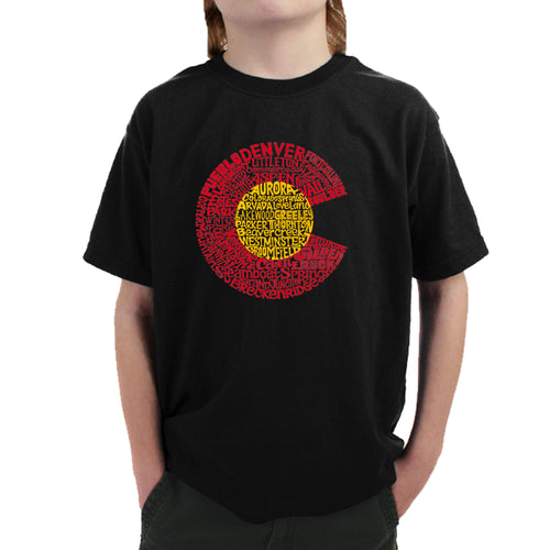 Colorado - Boy's Word Art T-Shirt