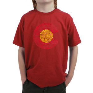 Colorado - Boy's Word Art T-Shirt