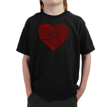 Load image into Gallery viewer, Country Music Heart - Boy&#39;s Word Art T-Shirt