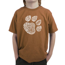 Load image into Gallery viewer, Cat Paw -  Boy&#39;s Word Art T-Shirt