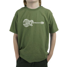 Load image into Gallery viewer, Country Guitar - Boy&#39;s Word Art T-Shirt