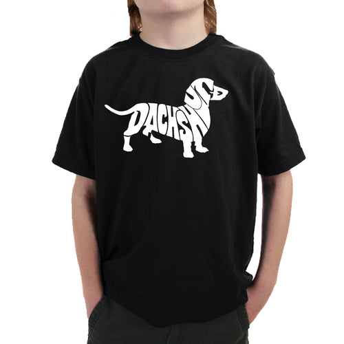 Dachshund  - Boy's Word Art T-Shirt