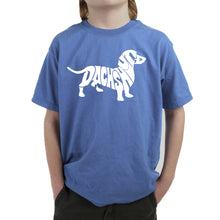 Load image into Gallery viewer, Dachshund  - Boy&#39;s Word Art T-Shirt