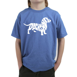 Dachshund  - Boy's Word Art T-Shirt