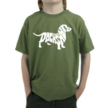 Load image into Gallery viewer, Dachshund  - Boy&#39;s Word Art T-Shirt