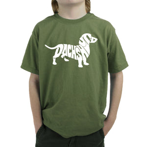 Dachshund  - Boy's Word Art T-Shirt