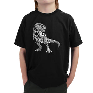 Dino Pics - Boy's Word Art T-Shirt
