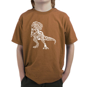 Dino Pics - Boy's Word Art T-Shirt