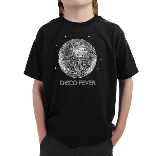 Disco Ball - Boy's Word Art T-Shirt