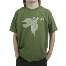 Load image into Gallery viewer, Dove -  Boy&#39;s Word Art T-Shirt