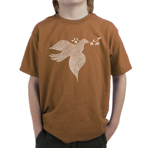 Dove -  Boy's Word Art T-Shirt