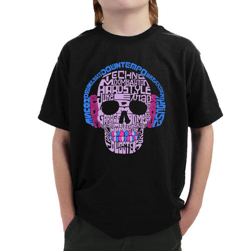 Styles of EDM Music  - Boy's Word Art T-Shirt