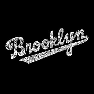 LA Pop Art Boy's Word Art Hooded Sweatshirt - Brooklyn Neighborhoods