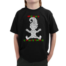 Load image into Gallery viewer, Christmas Elf - Boy&#39;s Word Art T-Shirt