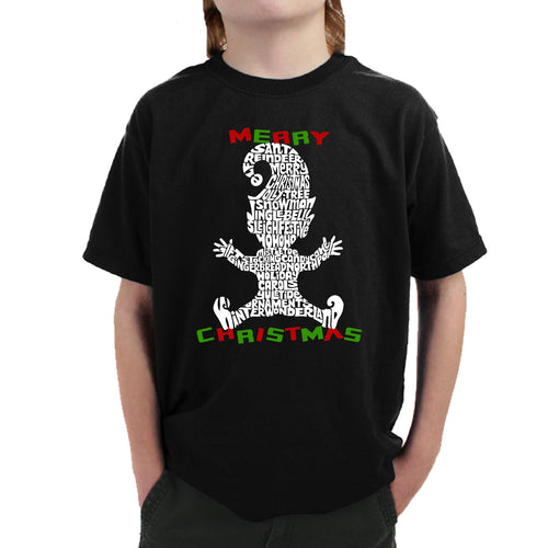 Christmas Elf - Boy's Word Art T-Shirt