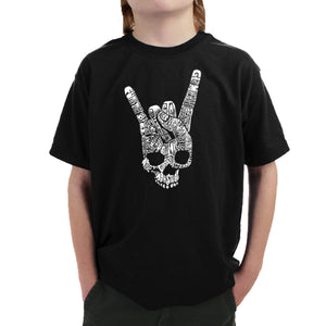 Heavy Metal Genres - Boy's Word Art T-Shirt