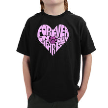 Load image into Gallery viewer, Forever In Our Hearts - Boy&#39;s Word Art T-Shirt