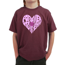 Load image into Gallery viewer, Forever In Our Hearts - Boy&#39;s Word Art T-Shirt