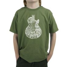 Load image into Gallery viewer, Rock Guitar - Boy&#39;s Word Art T-Shirt
