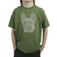 Load image into Gallery viewer, French Bulldog - Boy&#39;s Word Art T-Shirt
