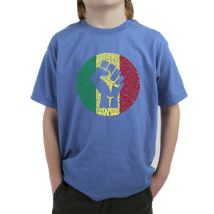 Get Up Stand Up  - Boy's Word Art T-Shirt