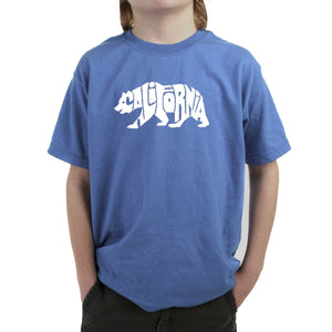California Bear - Boy's Word Art T-Shirt