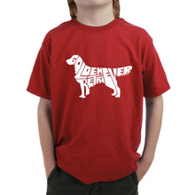 Load image into Gallery viewer, Golden Retreiver -  Boy&#39;s Word Art T-Shirt