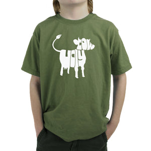 Holy Cow  - Boy's Word Art T-Shirt