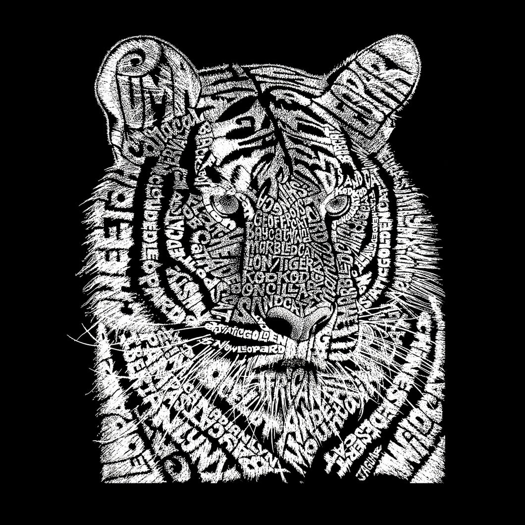 Big Cats -  Drawstring Word Art Backpack