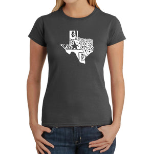 Everything is Bigger in Texas - Women's Word Art T-Shirt