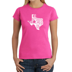 Everything is Bigger in Texas - Women's Word Art T-Shirt