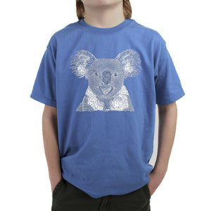 Koala - Boy's Word Art T-Shirt