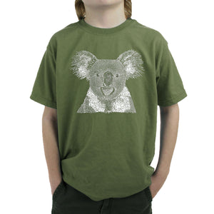 Koala - Boy's Word Art T-Shirt