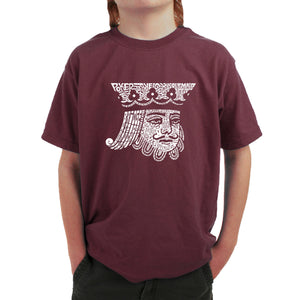 King of Spades - Boy's Word Art T-Shirt