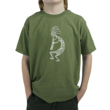 Load image into Gallery viewer, Kokopelli - Boy&#39;s Word Art T-Shirt