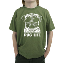 Load image into Gallery viewer, Pug Life - Boy&#39;s Word Art T-Shirt