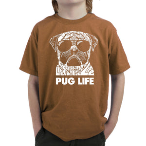Pug Life - Boy's Word Art T-Shirt
