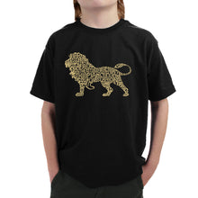 Load image into Gallery viewer, Lion - Boy&#39;s Word Art T-Shirt