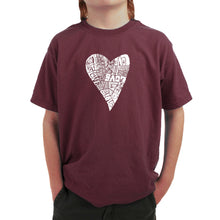 Load image into Gallery viewer, Lots of Love - Boy&#39;s Word Art T-Shirt