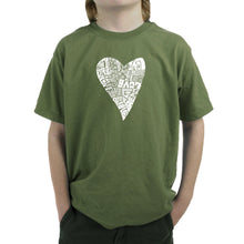 Load image into Gallery viewer, Lots of Love - Boy&#39;s Word Art T-Shirt
