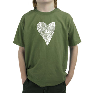 Lots of Love - Boy's Word Art T-Shirt